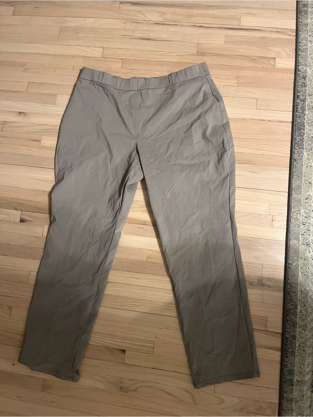 Style&Co Straight-Leg Pull On Pants in Taupe
